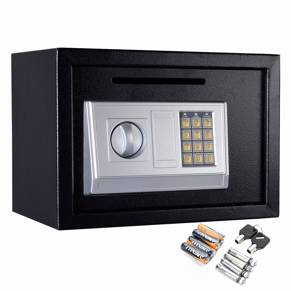 Black 14x22 Digital Depository Drop Cash Safe Box N19791