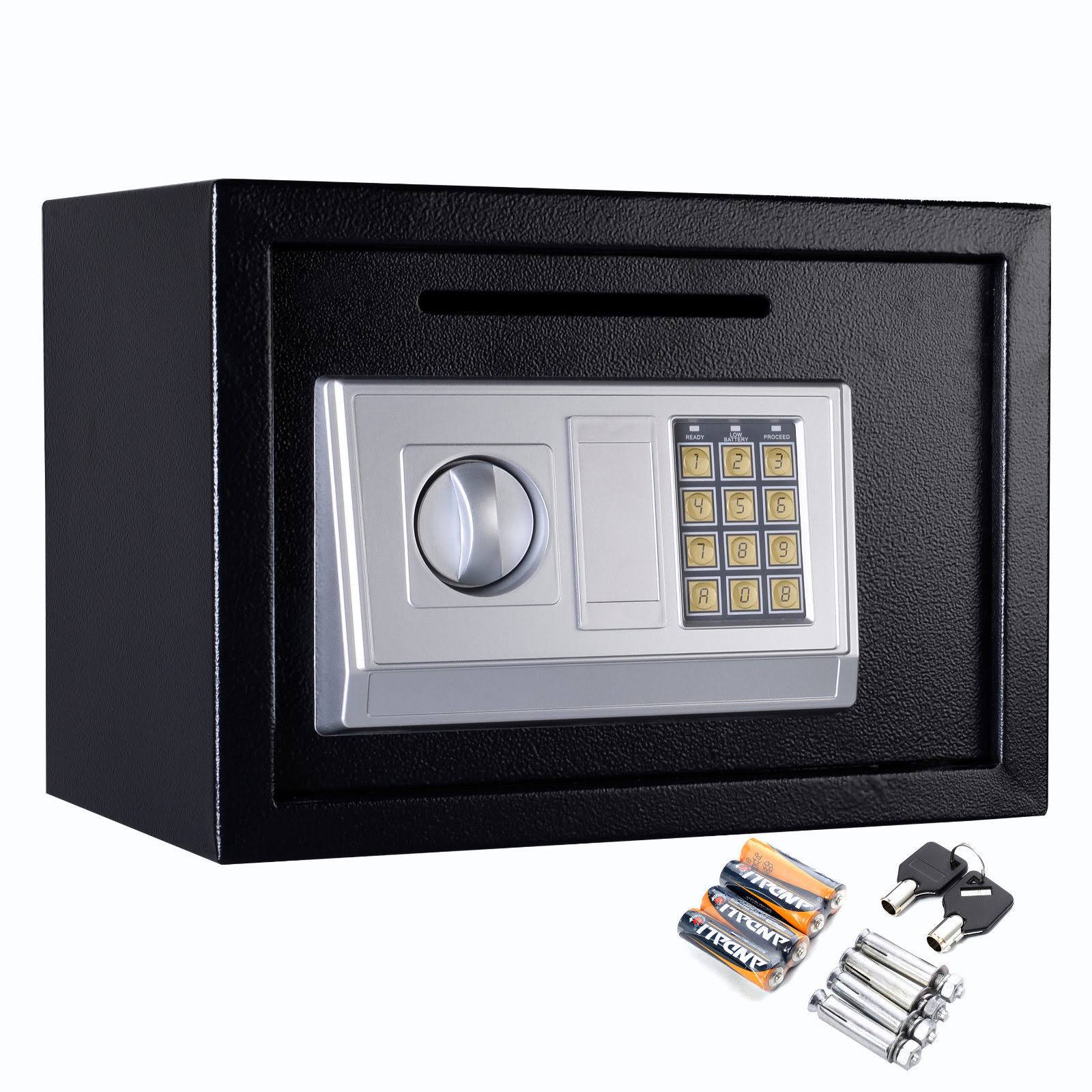 Black 14x22 Digital Depository Drop Cash Safe Box N19791