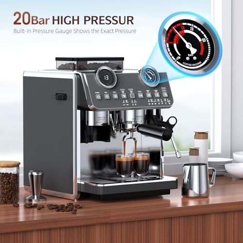 20 Bar 58mm Stainless Steel Espresso Machine with Grinder Z66532