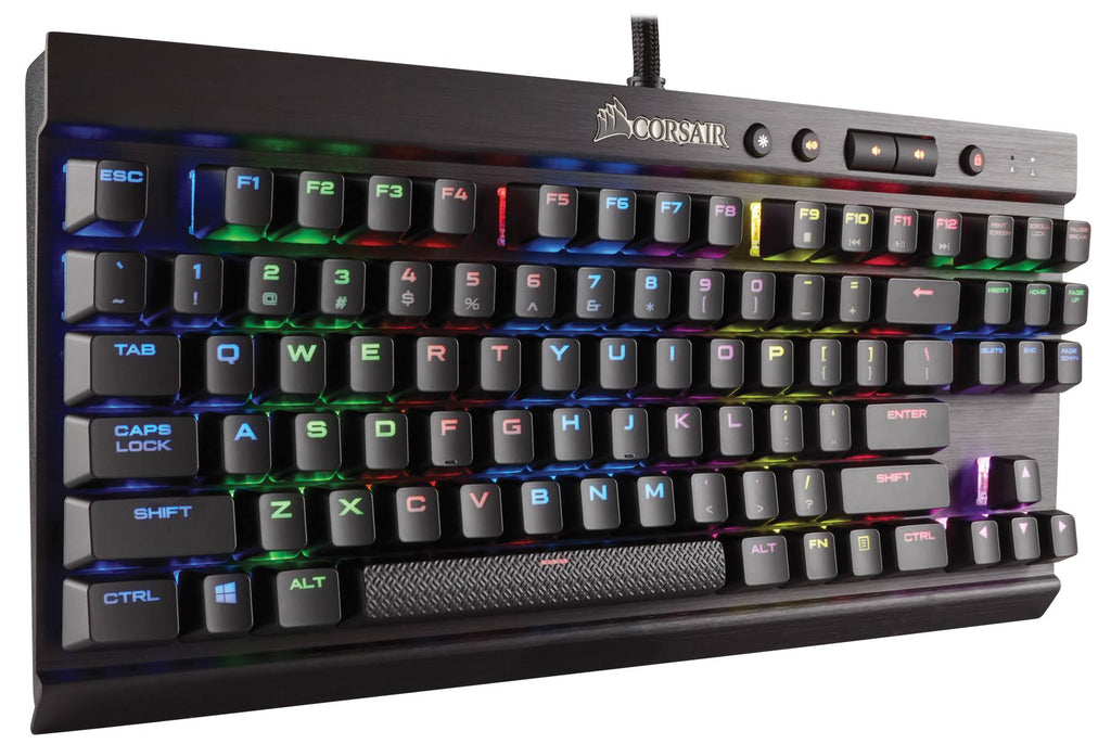 Compact Mechanical Gaming Keyboard with Cherry MX Speed RGB J408573