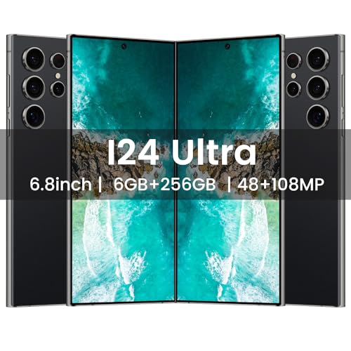 White 6.8" 6GB+256GB Unlocked Smartphone T2440