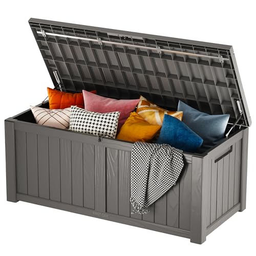 Grey 31 Gallon Outdoor Storage Box P944