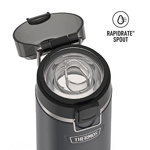 24 Ounce Vacuum Insulated Stainless Steel Water Bottle with Lid Q454511