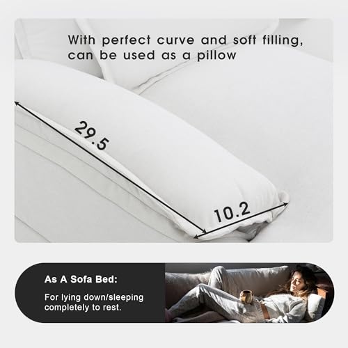 Gray Velvet U Shape Sectional Sofa with 4 Waist Pillows X431162