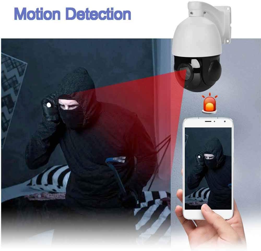 4K PTZ 8MP Security Camera with 30x Optical Zoom and Night Vision M7793