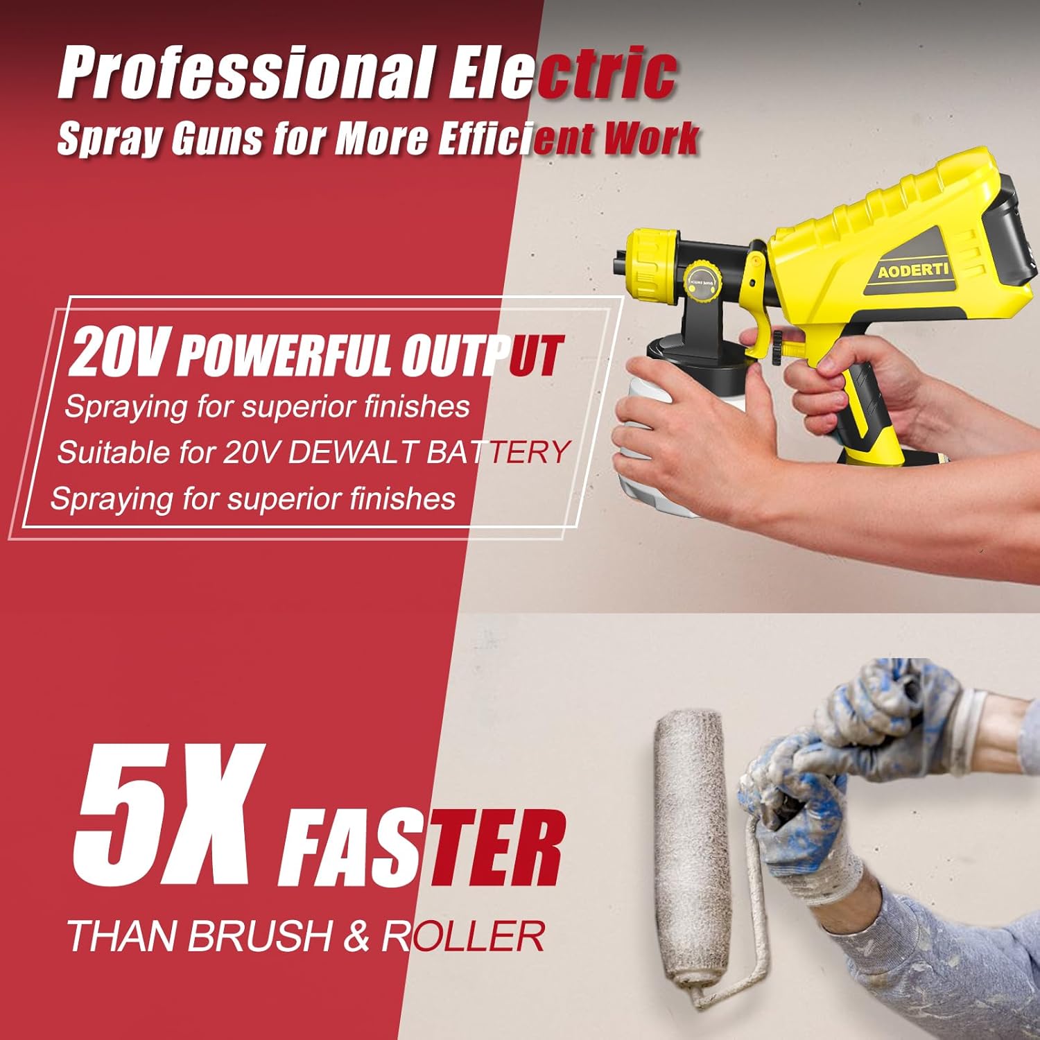 Cordless HVLP Electric Paint Sprayer for 20V Max Battery I14813