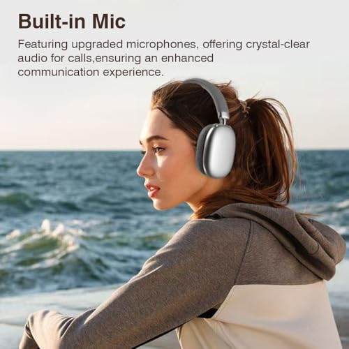 Wireless Over Ear Noise Canceling Bluetooth Headphones with Microphone 48H Playtime X9944