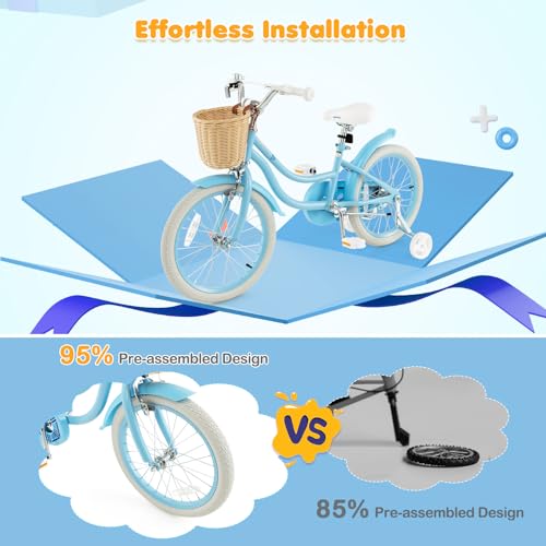 14 16 18 Inch Kids Bicycle with Training Wheels W661