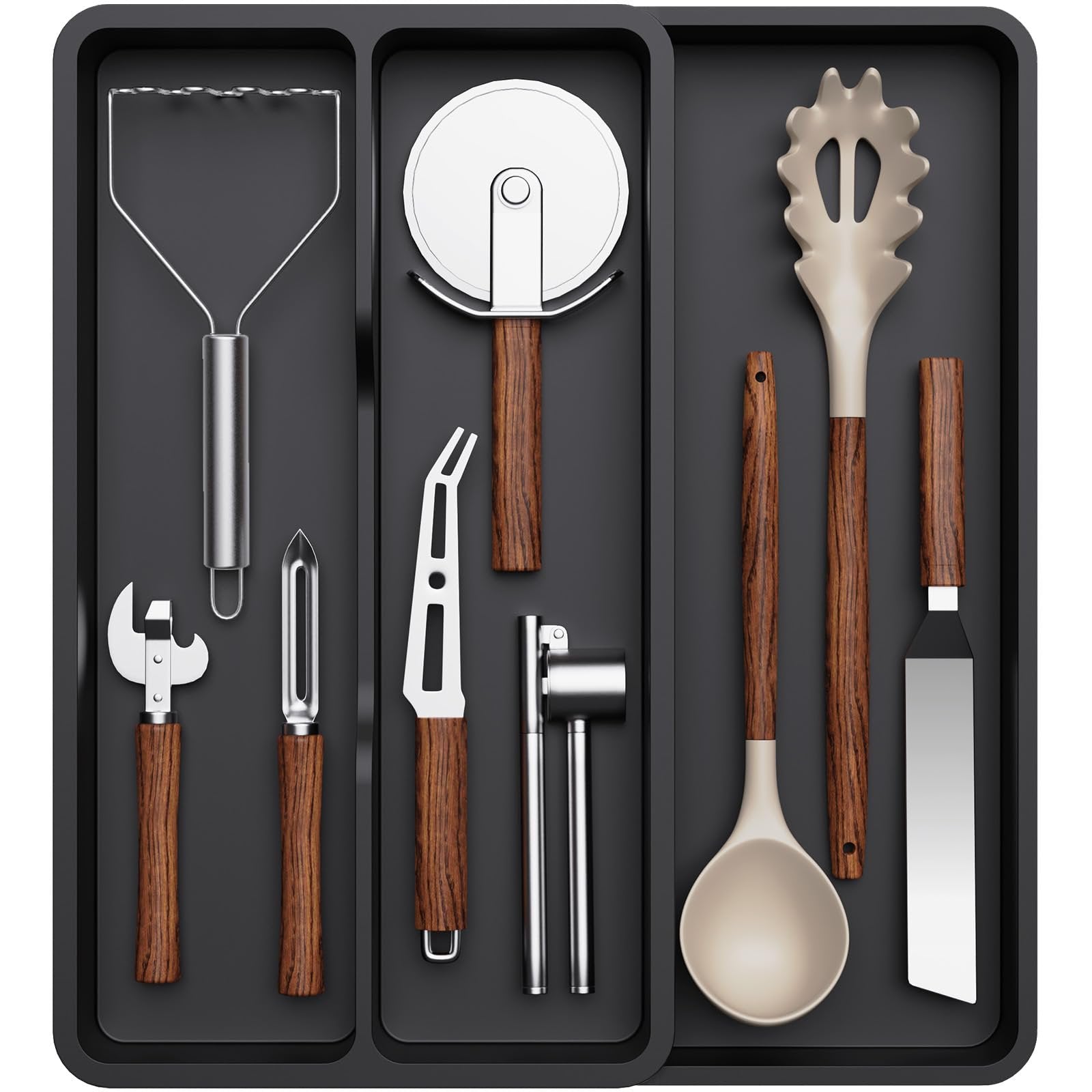 Black Expandable Cutlery Tray I9210