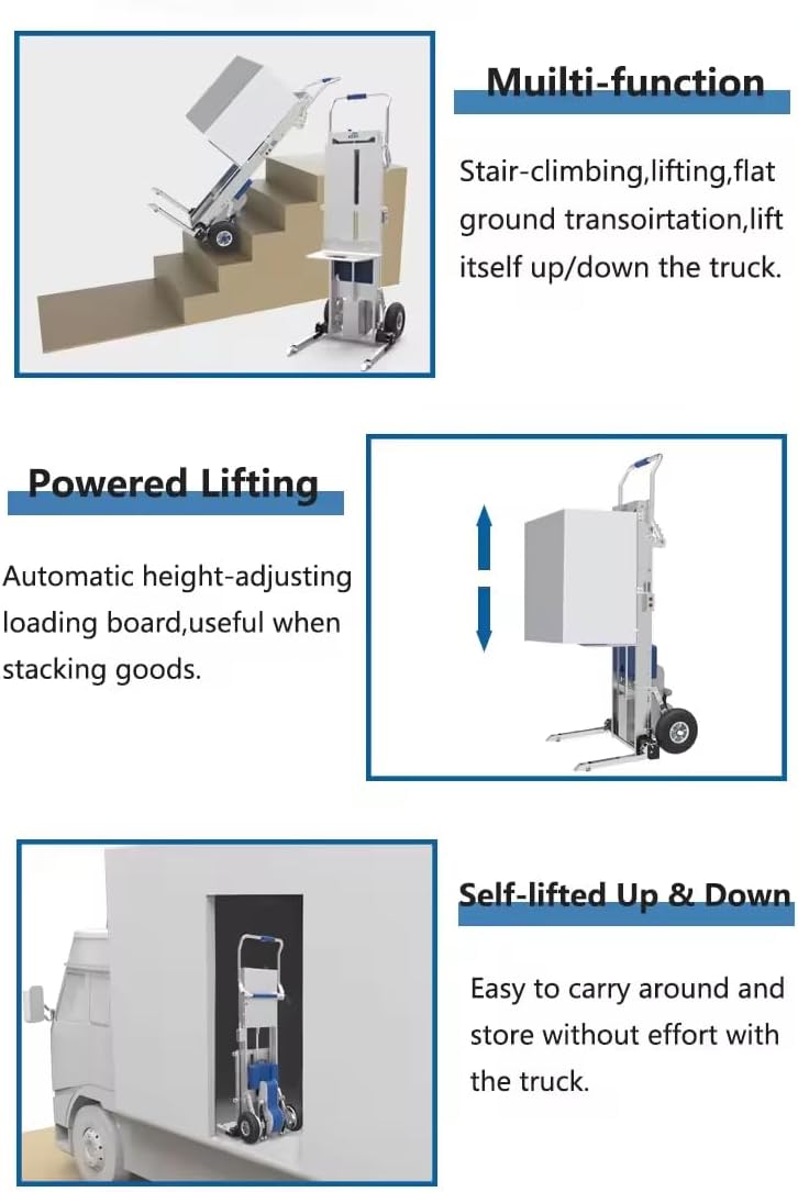 375lb Load Capacity Electric Stair Climbing Hand Truck M850869