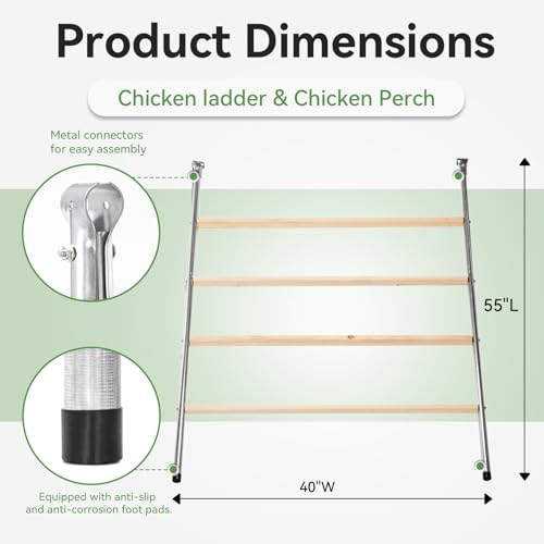 Chicken Coop Run with Anti-Rust Durable Steel, Large Walk-in Poultry Cage with Cover R58328