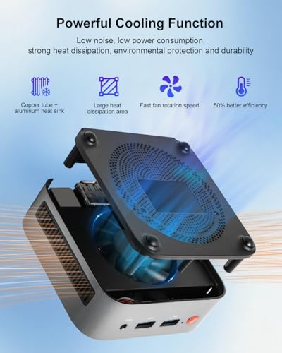 Mini PC with Intel CPU N150, 16 GB DDR4 RAM 512 GB M.2 SSD Z9774