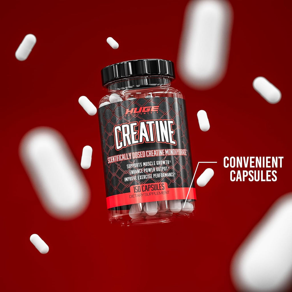 Creatine Monohydrate Pills, 5g Per Serving, 30 Servings R9525