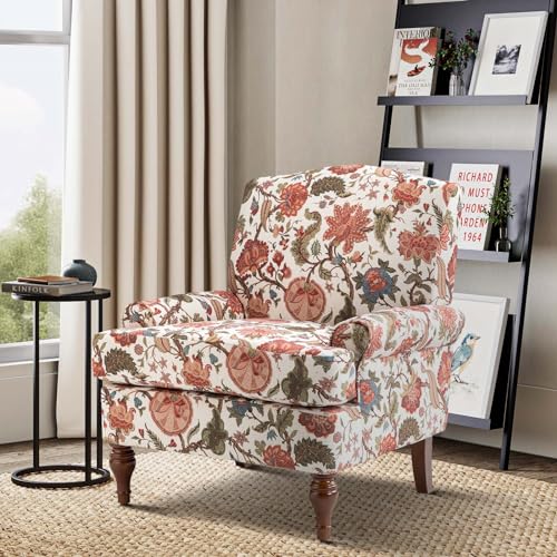 Accent Chair with Wood Legs and Removable Cushion G21973