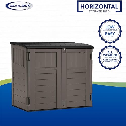 Outdoor Storage Shed, Horizontal, 4' x 2.5', Stoney Grey Z50604