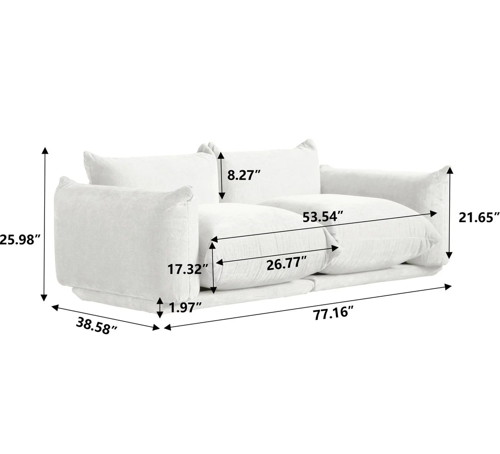 Beige Chenille Modular Sectional Sofa A347177