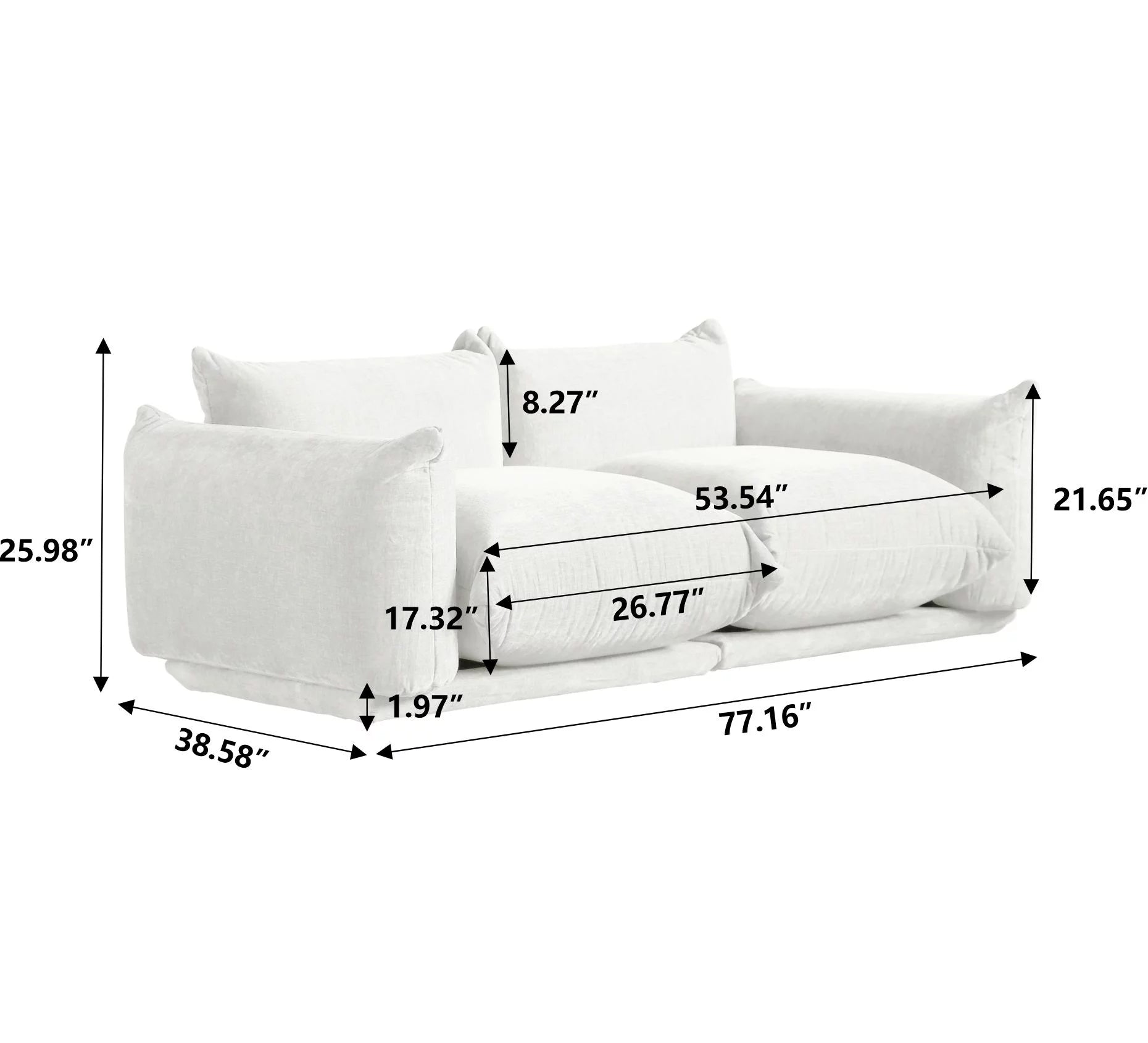 Beige Chenille Modular Sectional Sofa A347177