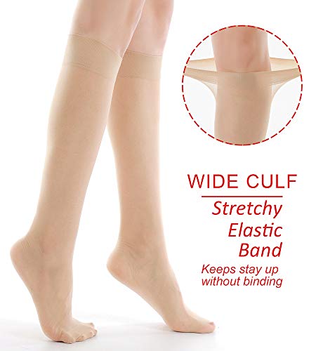 9 Pairs Knee High Pantyhose 20D Nylon Stockings O55555