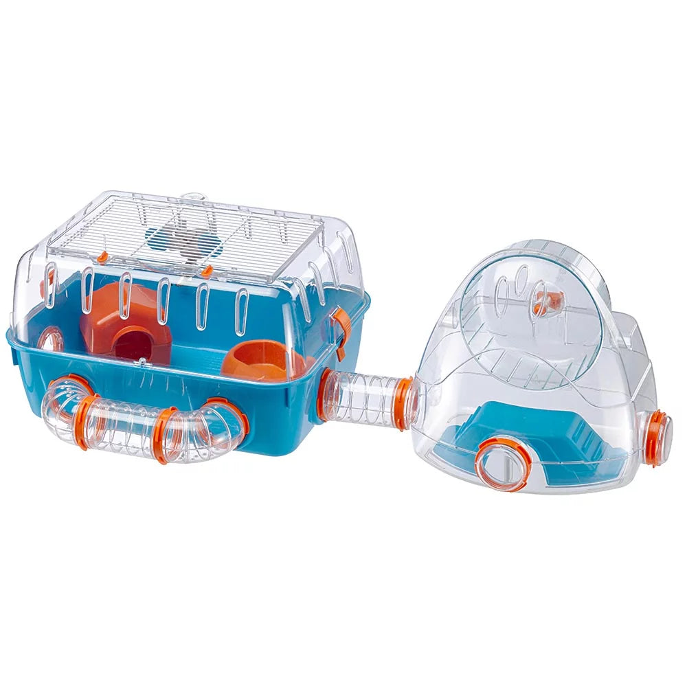 Blue Hamster Cage 31.3L x 11.61W x 10.35H Inches J49013