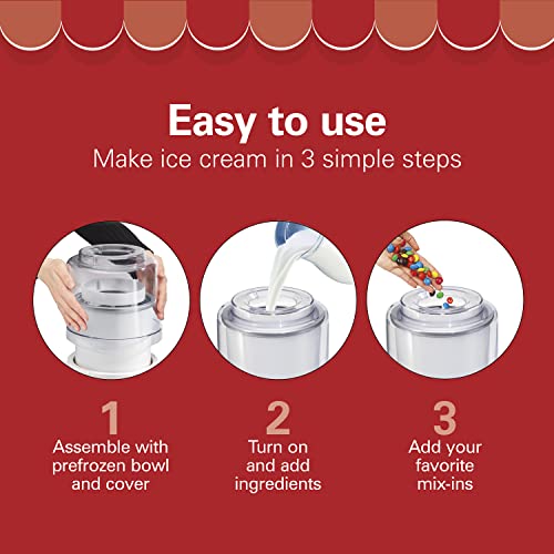 Electric Automatic Ice Cream Maker 1.5 Quart White Q158893