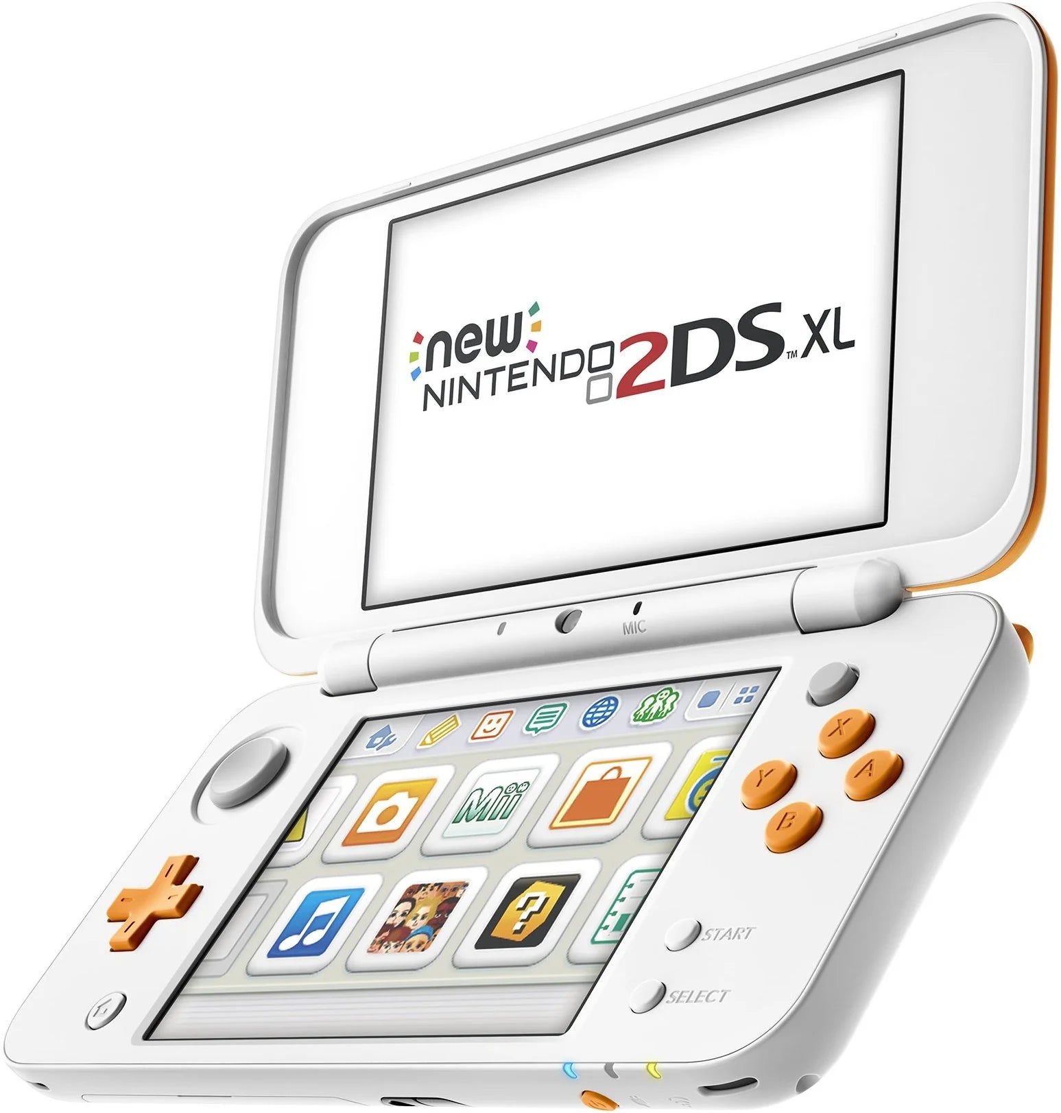 White & Orange Portable Gaming Console F24743