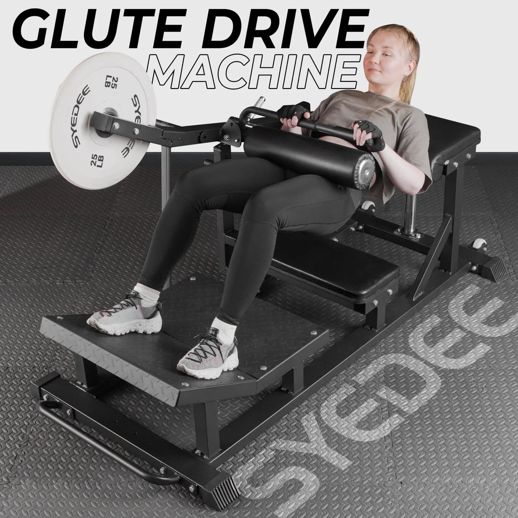 Red Heavy Duty Plate-Loaded Hip Thrust Machine A3116