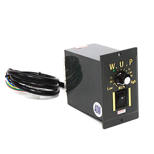 110V AC Single-Phase High Torque Electric Gear Motor with Speed Controller 0-45RPM 120W 30K W1365