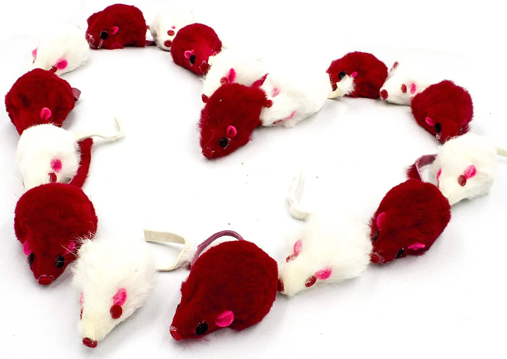 20 Catnip Cat Mice Toys with Rattle Sound M670