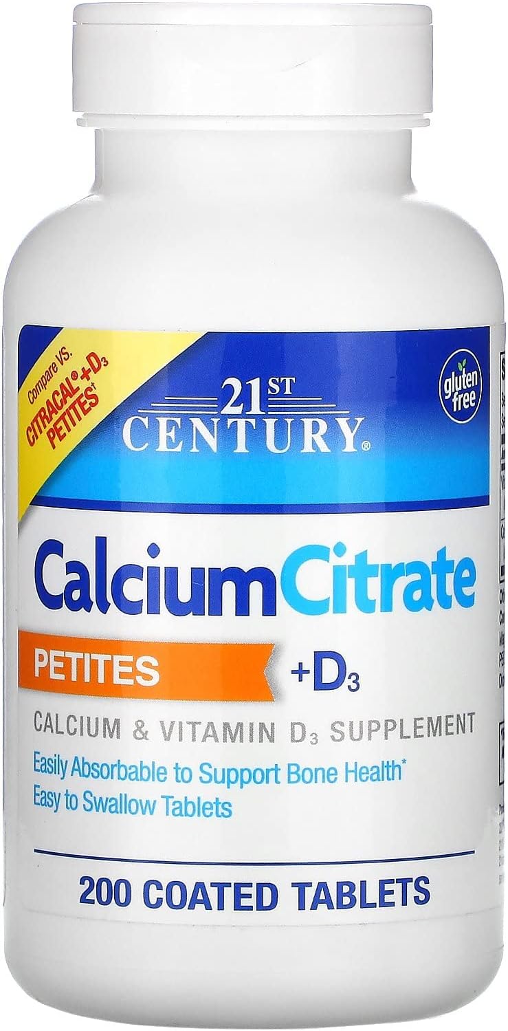 200 Tablets Calcium Citrate with D3 Coated Tablets F590