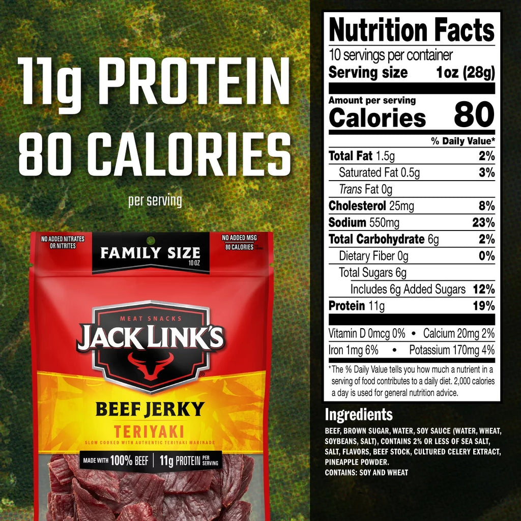10oz Beef Teriyaki Jerky I718