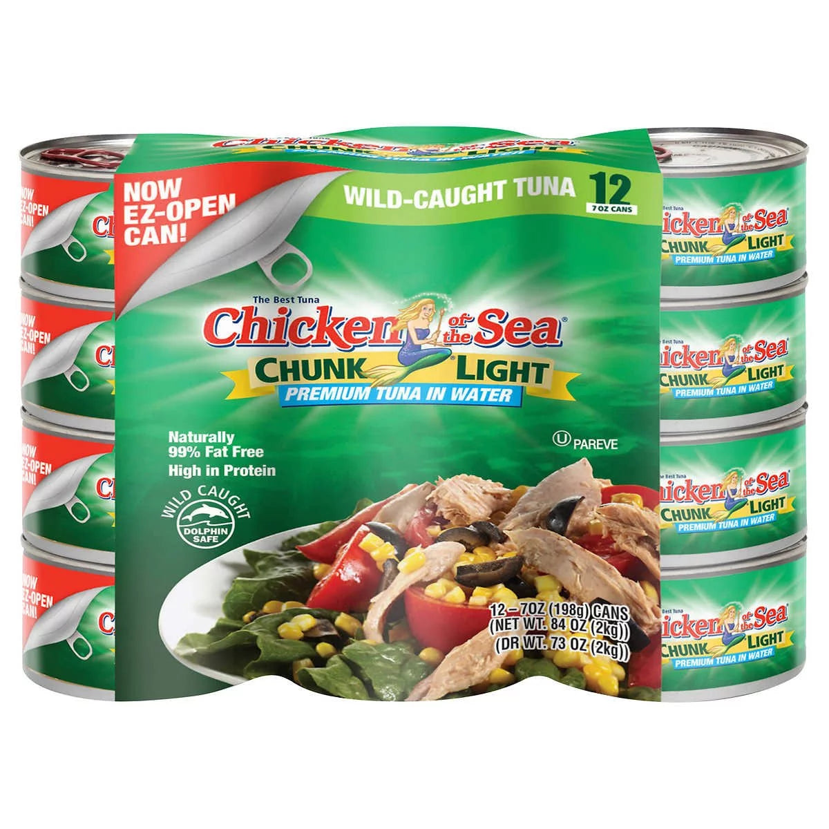 Chunk Light Tuna in Water 7 Ounce (Pack of 12) C275
