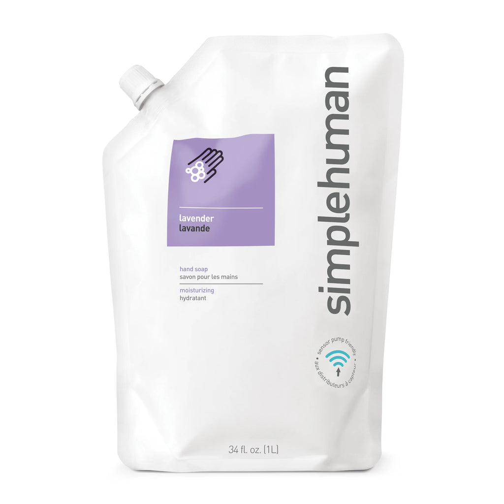 Lavender Liquid Hand Soap Refill Pouch, 34 Fl Oz (Pack of 6) T5810