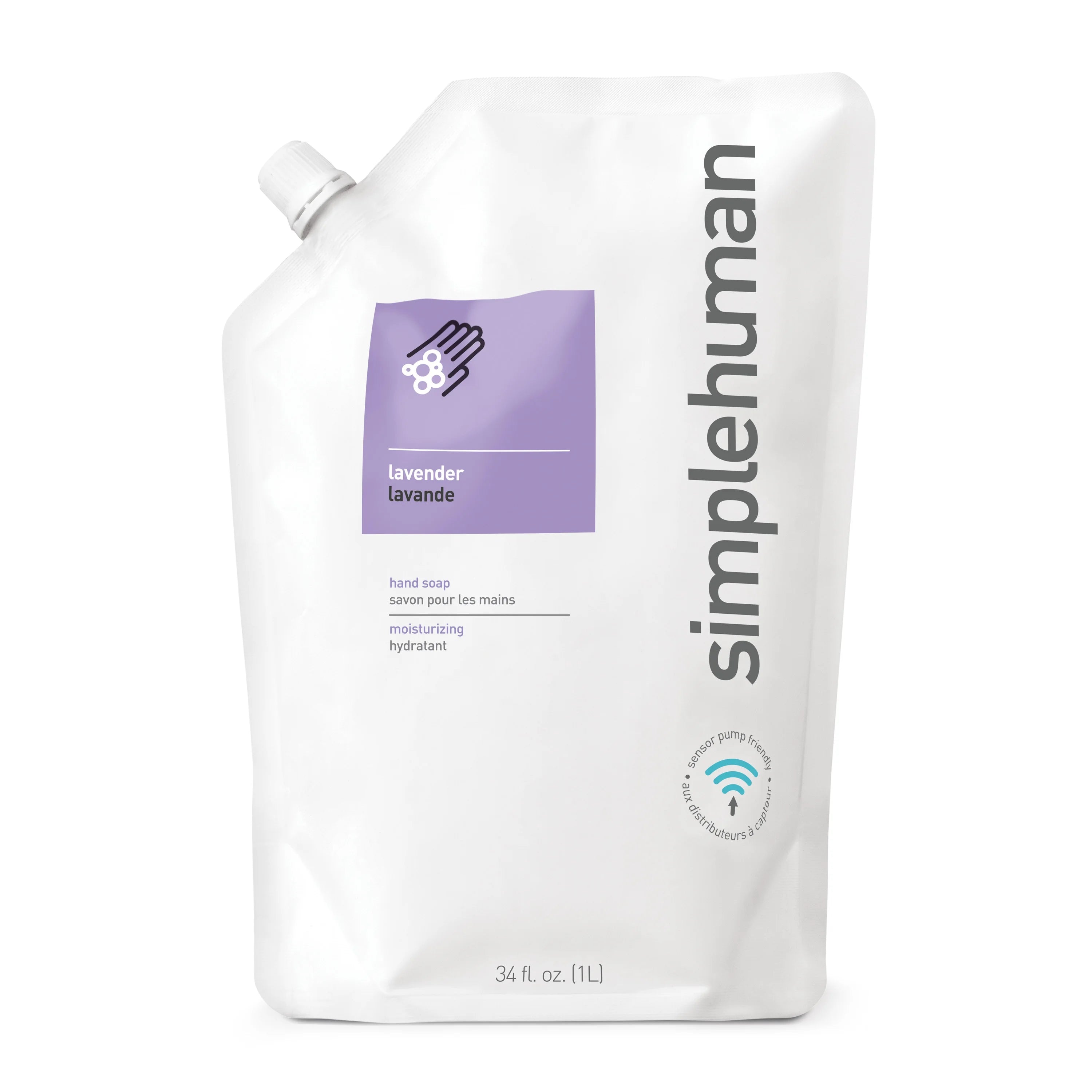 Lavender Liquid Hand Soap Refill Pouch, 34 Fl Oz (Pack of 6) T5810