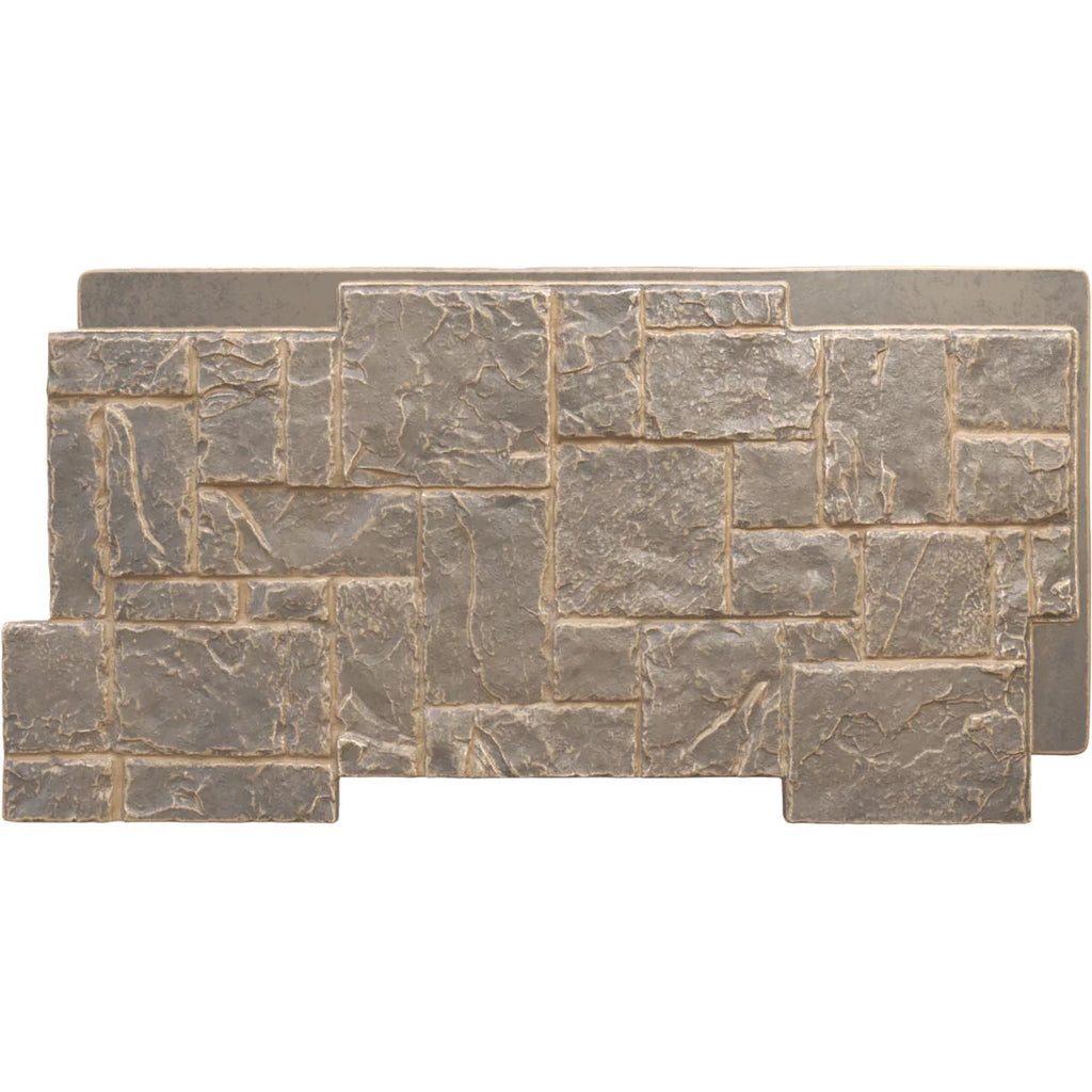 49"W x 24 1/2"H x 1 1/4"D Faux Stone Siding Panel B6199