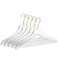 5-Pack Clear Acrylic Hangers with Gold Hooks C949