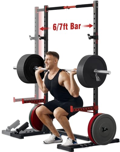 Adjustable Squat Rack with Pull-Up Bar U5134