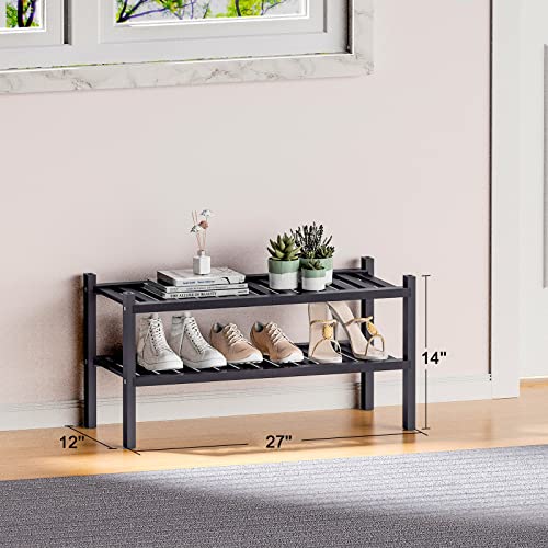 6-Tier Bamboo Shoe Rack (Black) M3447