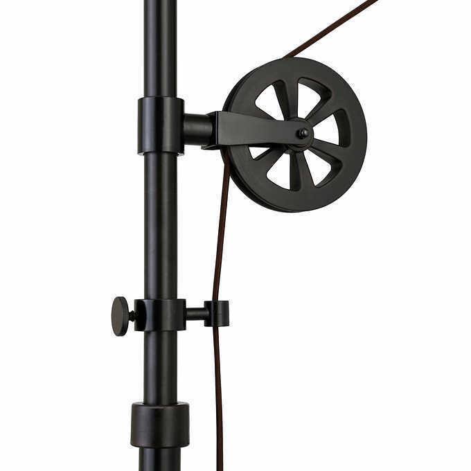 Blackened Bronze Floor Lamp with Pulley System S8576