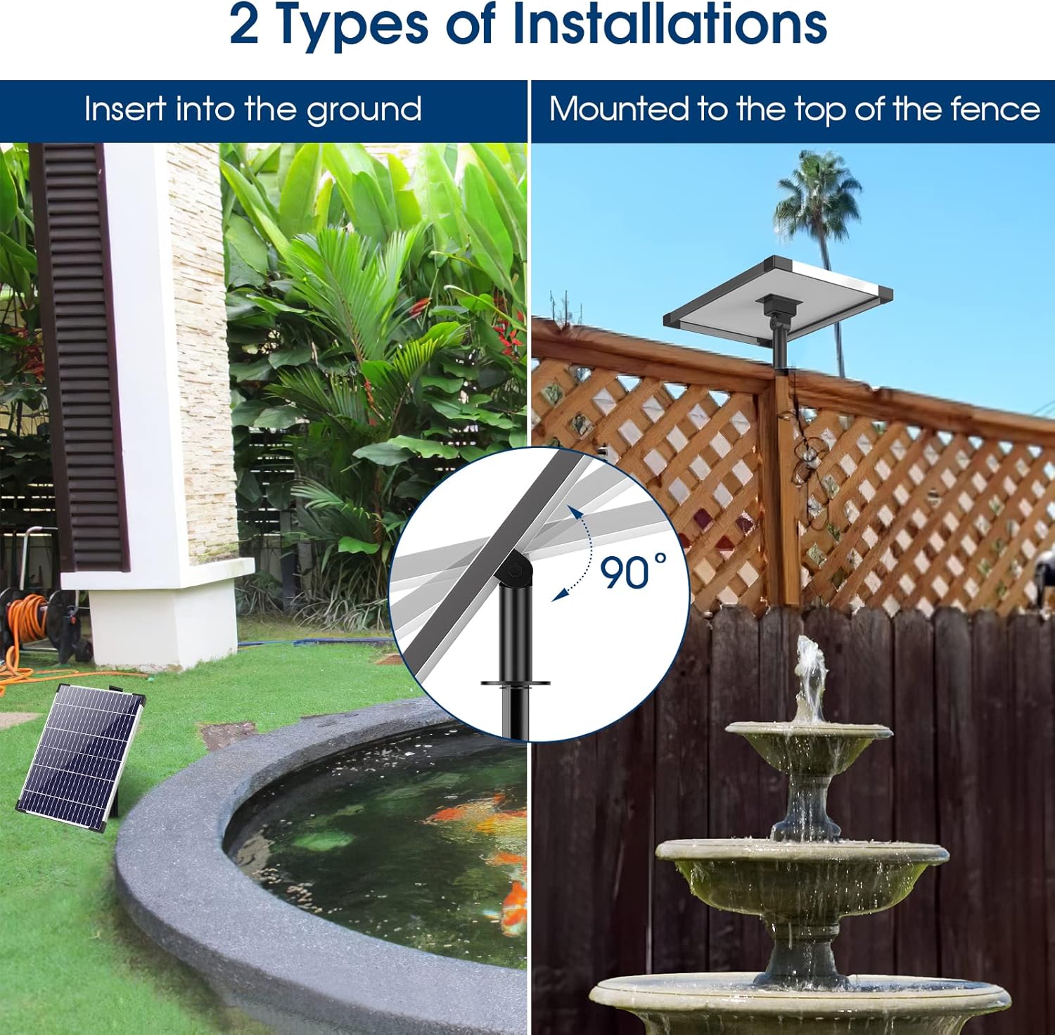 12 Watt Solar Fountain Pump Kit with PVC Tubing S6458