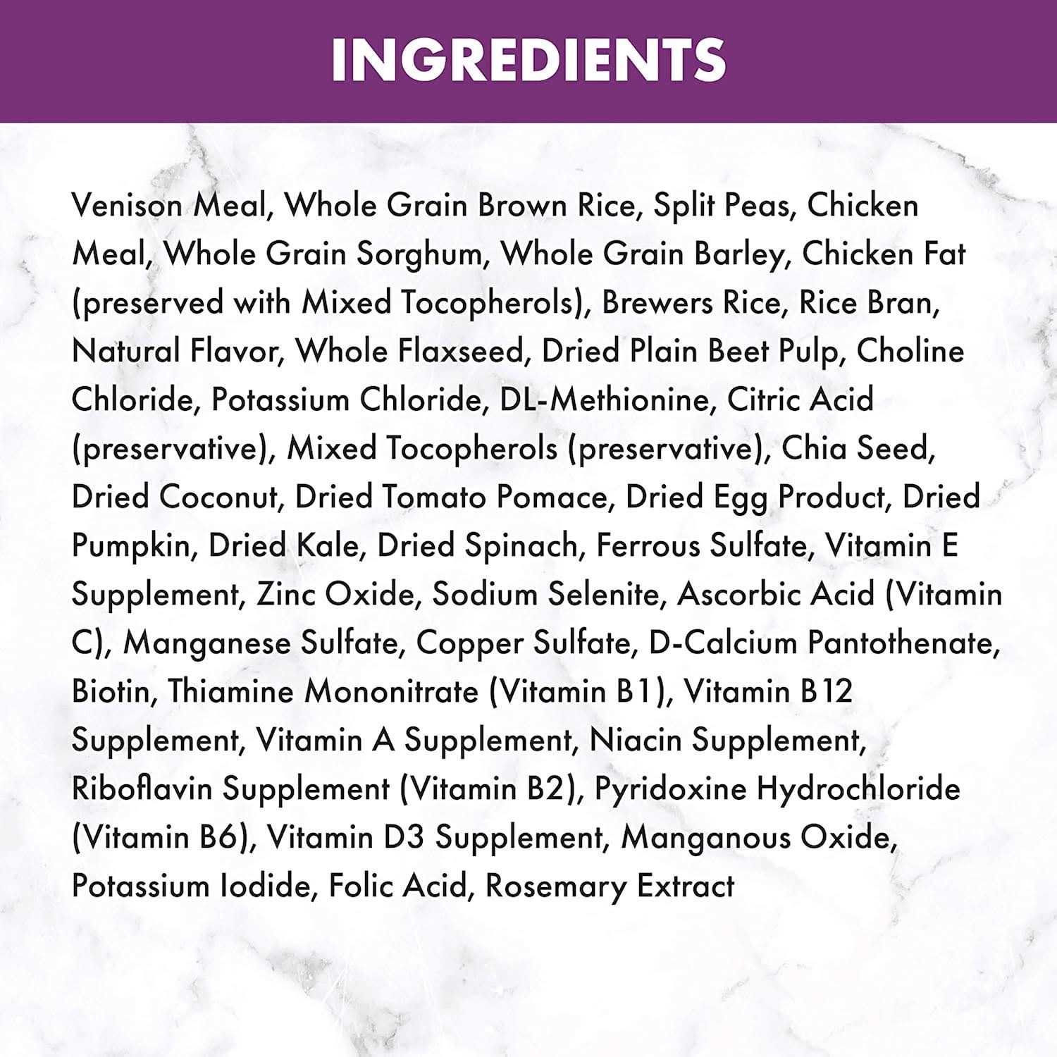 Adult Venison Meal & Brown Rice Recipe Dry Dog Food T320190
