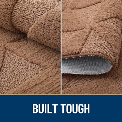 Non-Slip Absorbent Washable Door Mat (59x36 inches, Black) I77972