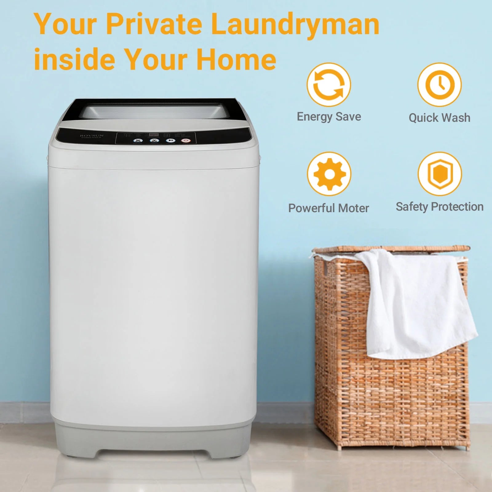 13lbs Portable Washing Machine with Spin Dryer N92488