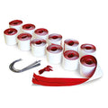 Heavy-Duty Zipper for Dust Barriers, 2-Pack, Red A944480