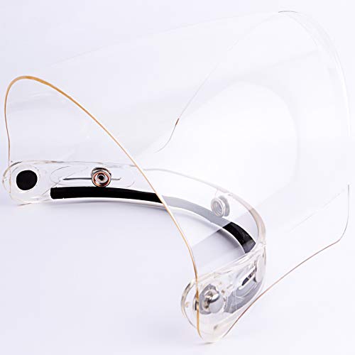 3-Snap Flip Up Visor Shield Lens for Retro Open Face Motorcycle Helmet (Clear) W228402