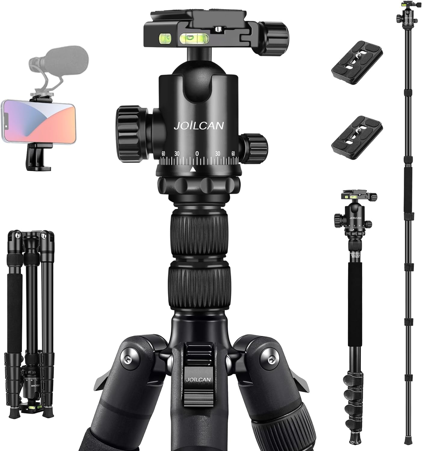 81" Heavy Duty Travel Tripod Black D26541
