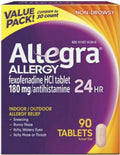 90 tablets 180mg Non-Drowsy Allergy Relief I557927