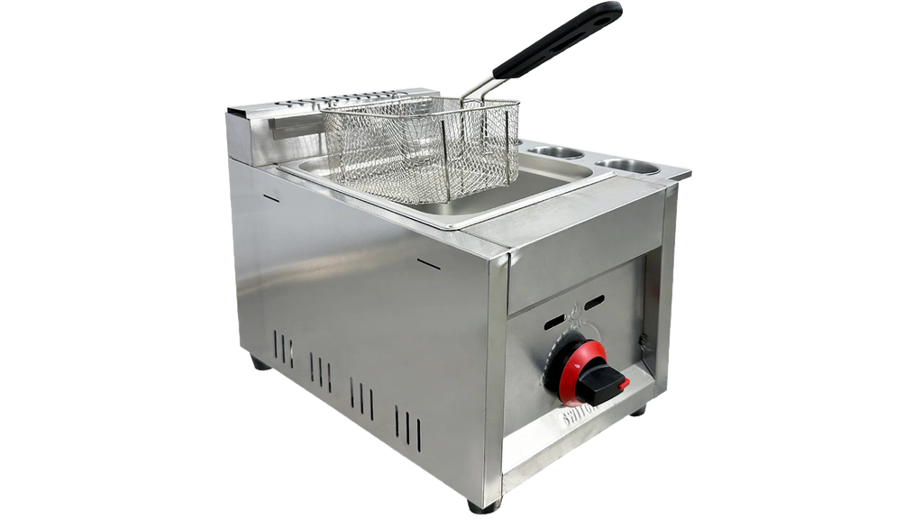 14 in. Outdoor Countertop Gas Deep Fryer, 3.5 Gallon I64193