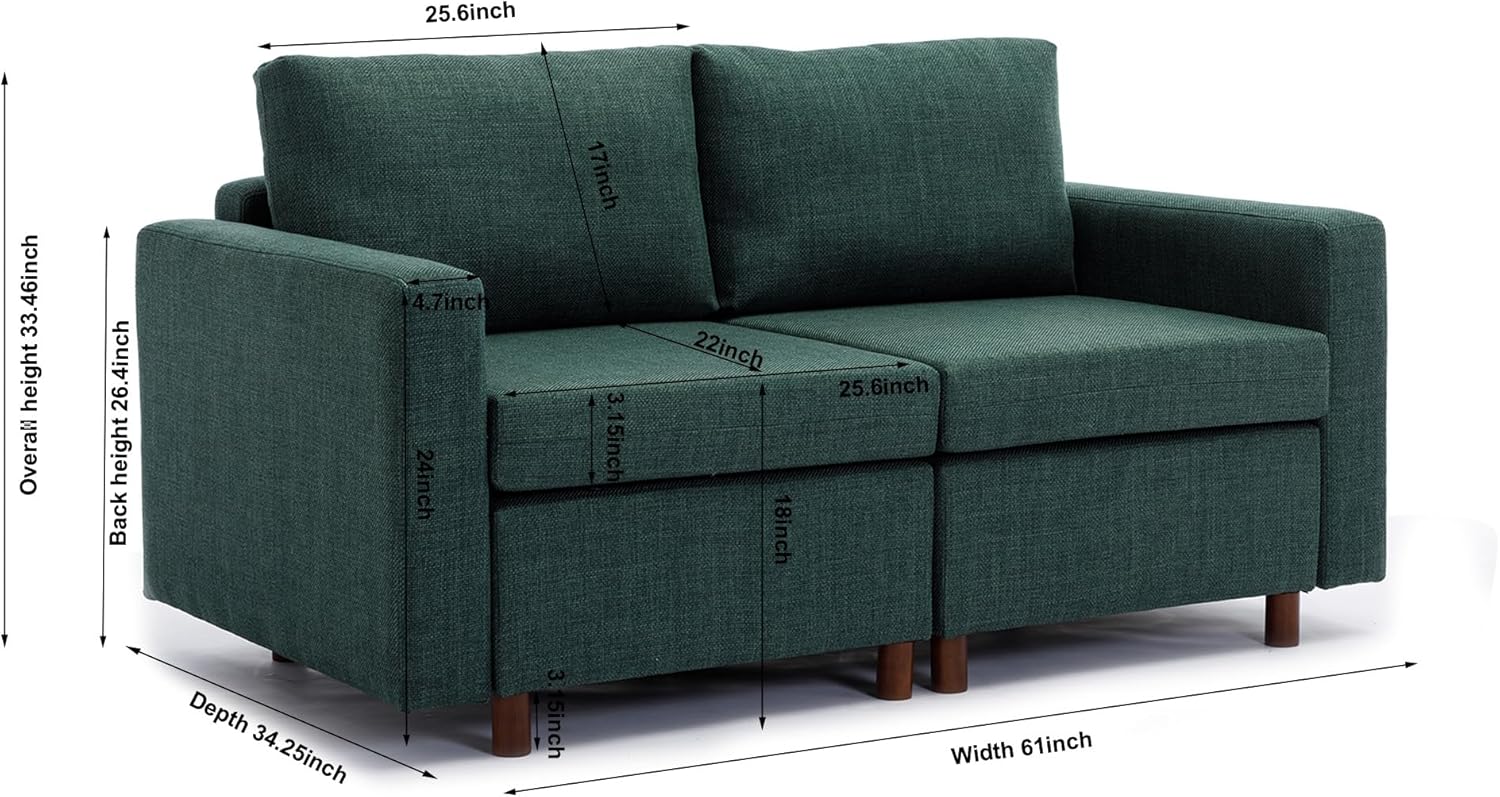 Modular Oversized Sectional Sofa with Ottoman U930997