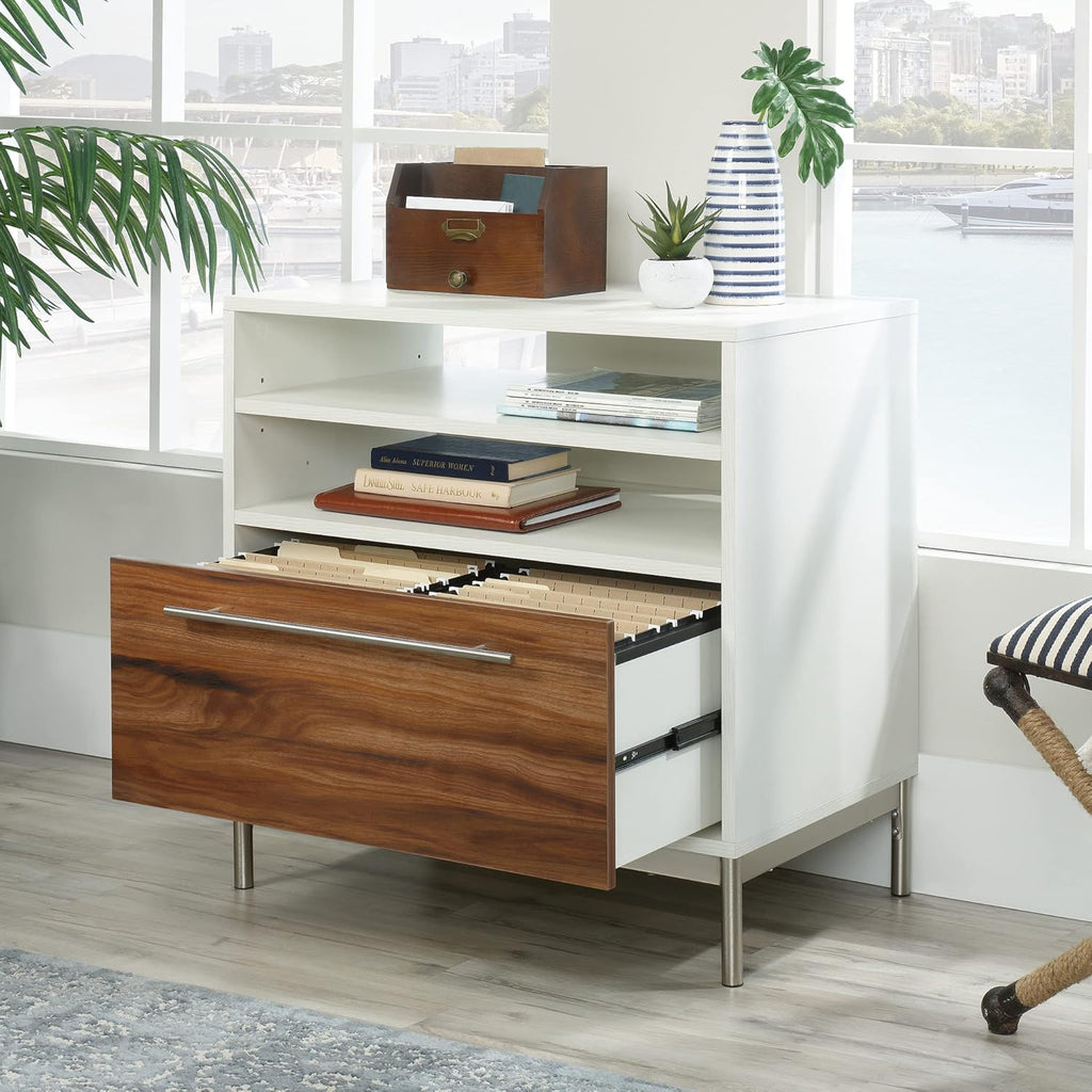 Pearl White Lateral File Pedestal N68322