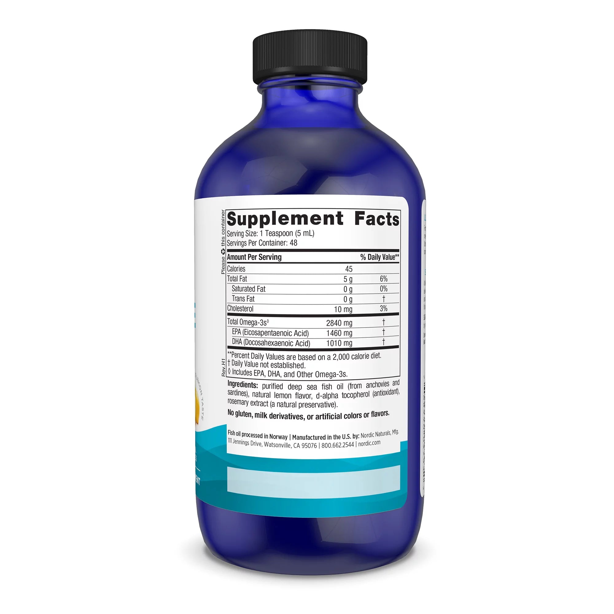8 Fl Oz Omega-3 Fish Oil Liquid E23546